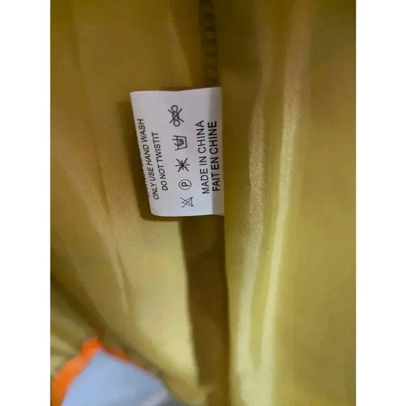 Gorgeous Luxe Moda vibrant psychedelic flower neon long sleeve jacket 2XL - Picture 3 of 8